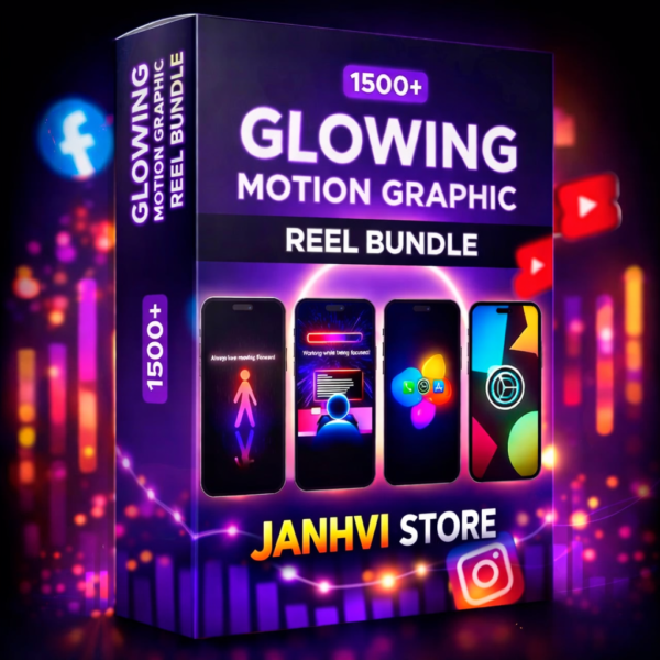 Glowing Motion Graphic Reels Bundle