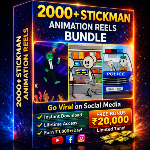 2000+ Stickman Animation Reels Bundle