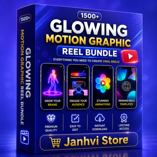 Glowing Motion Graphic Reels Bundle