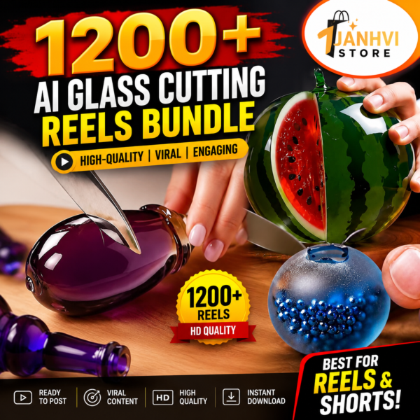 1200+ AI Glass cutting Reels Bundle