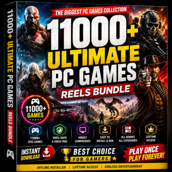 11000+ Ultimate PC games Reels bundle
