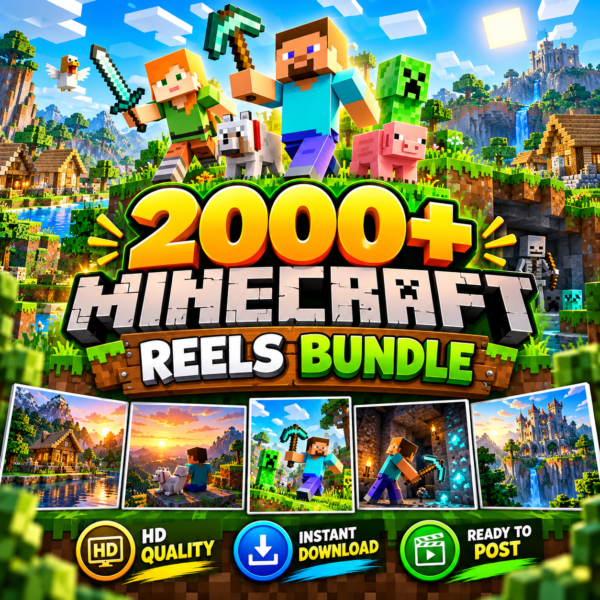 2000+Minecraft Reels Bundle