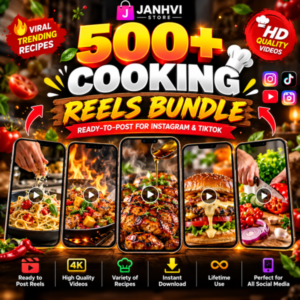 500+Cooking Reels Bundle